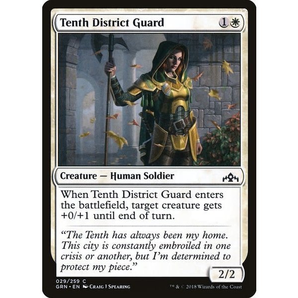 Magic: The Gathering Tenth District Guard (029) Lightly Played