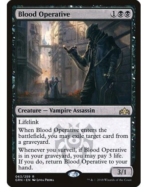Magic: The Gathering Blood Operative (063) Lightly Played