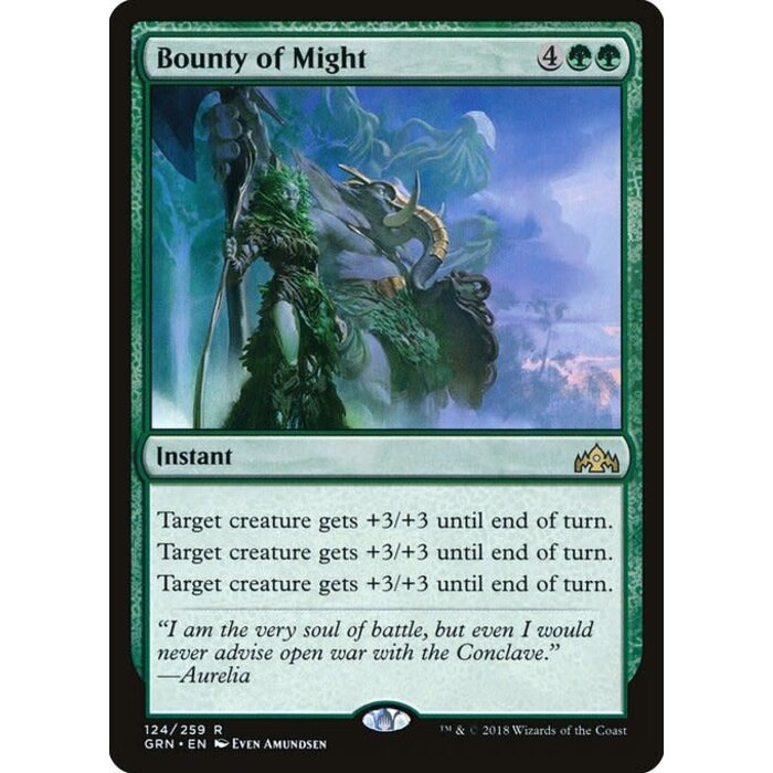 Magic: The Gathering Bounty of Might (124) Lightly Played