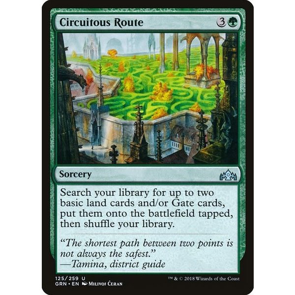Magic: The Gathering Circuitous Route (125) Lightly Played