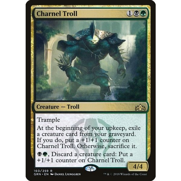 Magic: The Gathering Charnel Troll (160) Lightly Played