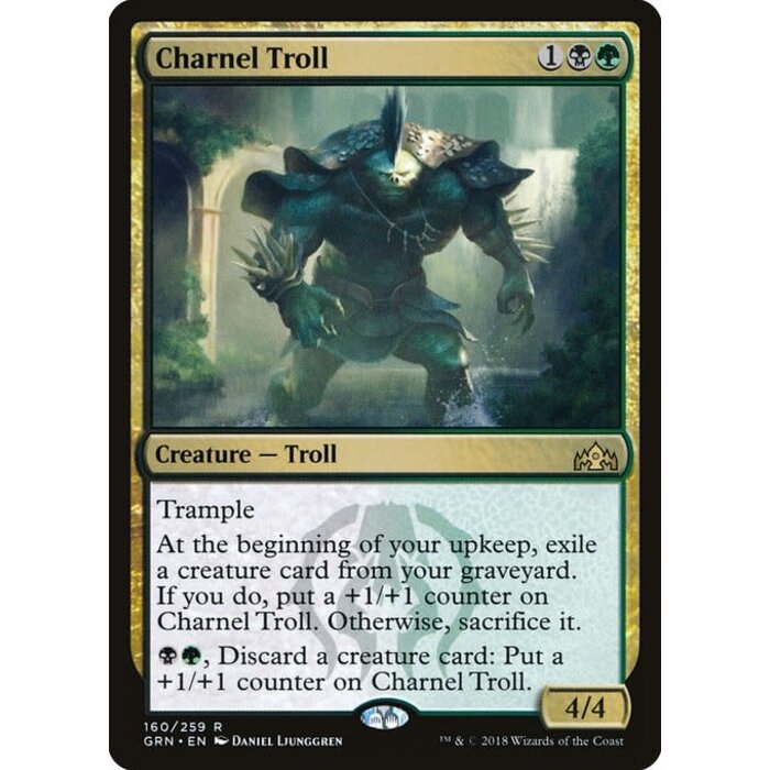 Magic: The Gathering Charnel Troll (160) Moderately Played