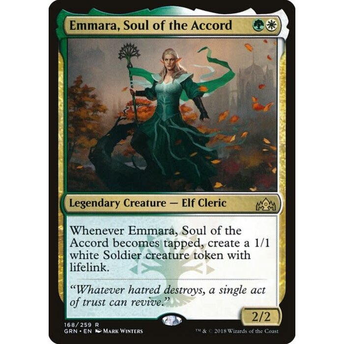 Magic: The Gathering Emmara, Soul of the Accord (168) Moderately Played