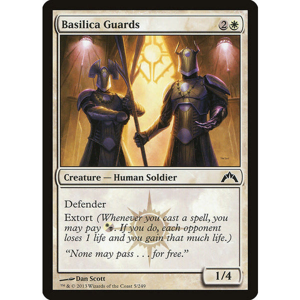 Magic: The Gathering Basilica Guards (005) Moderately Played