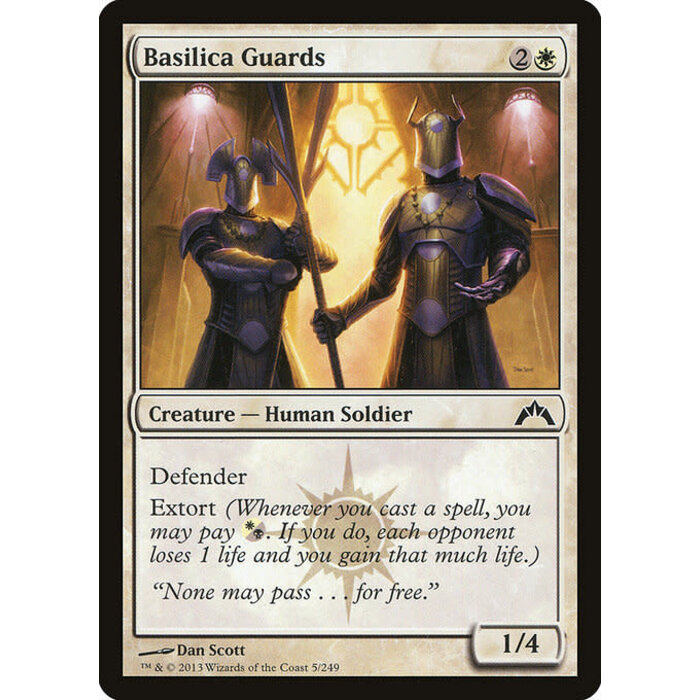 Magic: The Gathering Basilica Guards (005) Moderately Played
