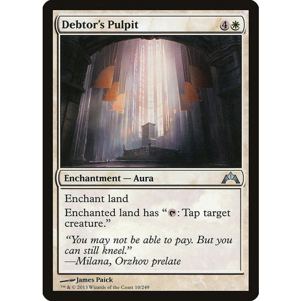 Magic: The Gathering Debtor's Pulpit (010) Lightly Played