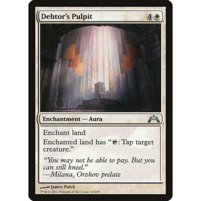 Magic: The Gathering Debtor's Pulpit (010) Lightly Played