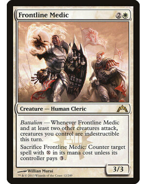 Magic: The Gathering Frontline Medic (012) Moderately Played Foil