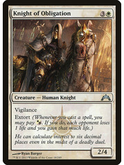 Magic: The Gathering Knight of Obligation (018) Lightly Played