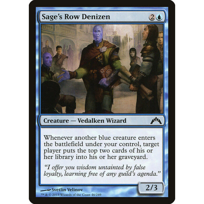 Magic: The Gathering Sage's Row Denizen (046) Lightly Played