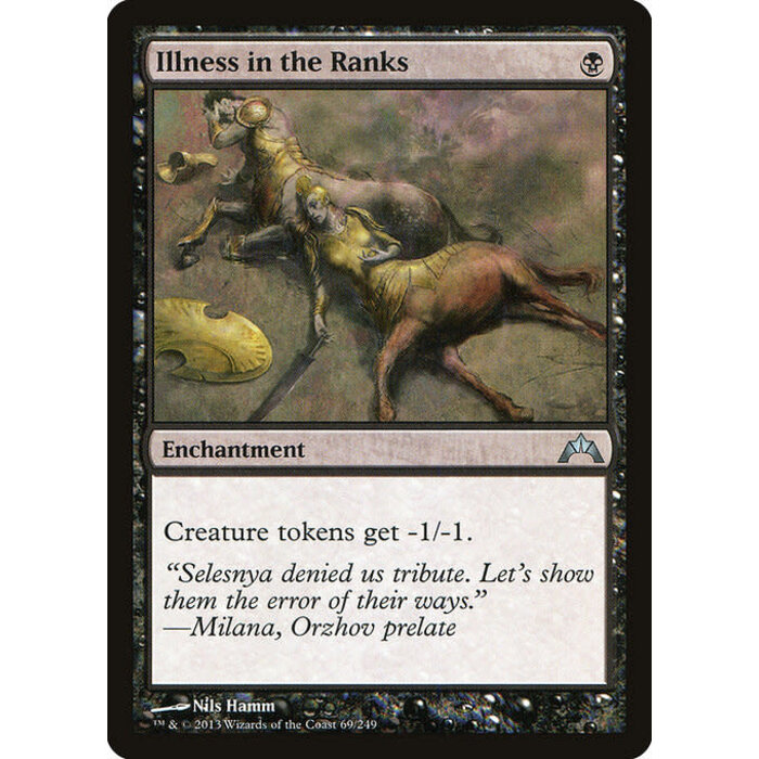 Magic: The Gathering Illness in the Ranks (069) Moderately Played