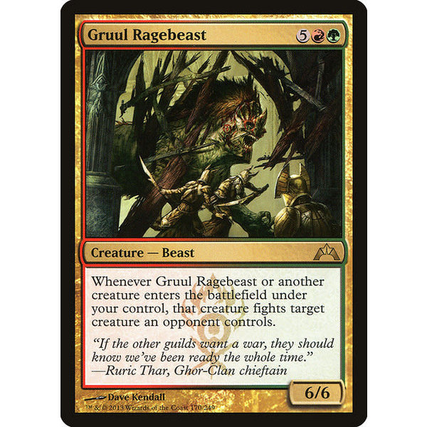 Magic: The Gathering Gruul Ragebeast (170) Lightly Played