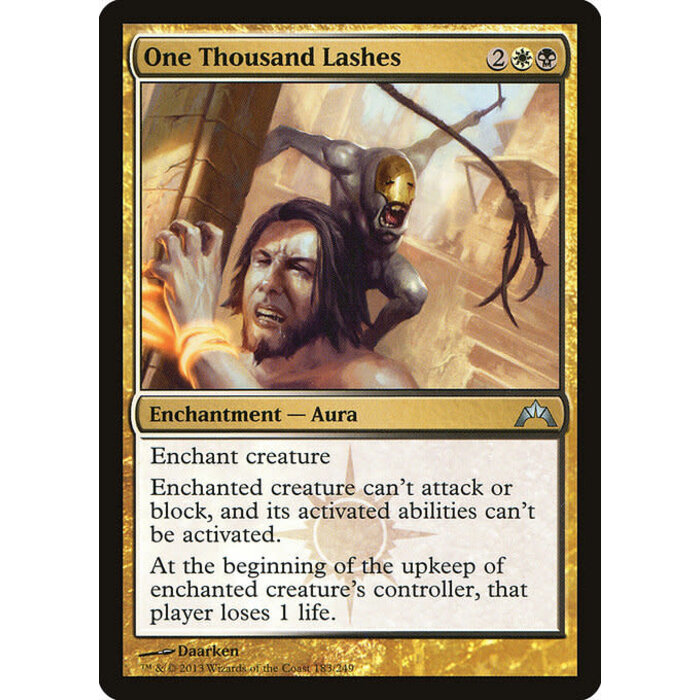 Magic: The Gathering One Thousand Lashes (183) Lightly Played