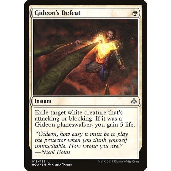 Magic: The Gathering Gideon's Defeat (013) Lightly Played
