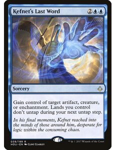 Magic: The Gathering Kefnet's Last Word (039) Lightly Played