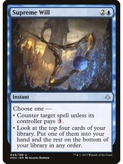 Magic: The Gathering Supreme Will (049) Lightly Played