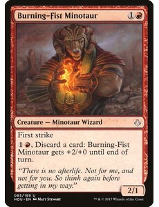 Magic: The Gathering Burning-Fist Minotaur (085) Lightly Played