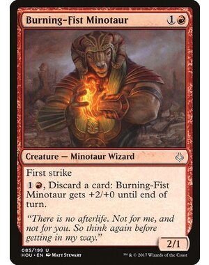 Magic: The Gathering Burning-Fist Minotaur (085) Lightly Played