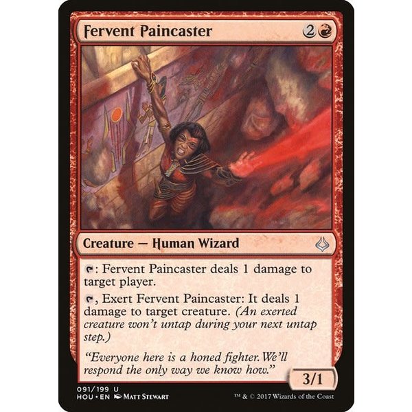 Magic: The Gathering Fervent Paincaster (091) Lightly Played
