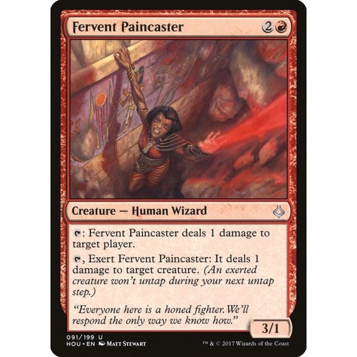 Magic: The Gathering Fervent Paincaster (091) Lightly Played