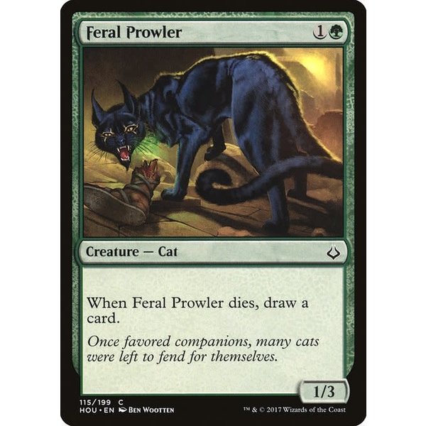 Magic: The Gathering Feral Prowler (115) Moderately Played Foil