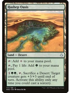 Magic: The Gathering Hashep Oasis (177) Lightly Played