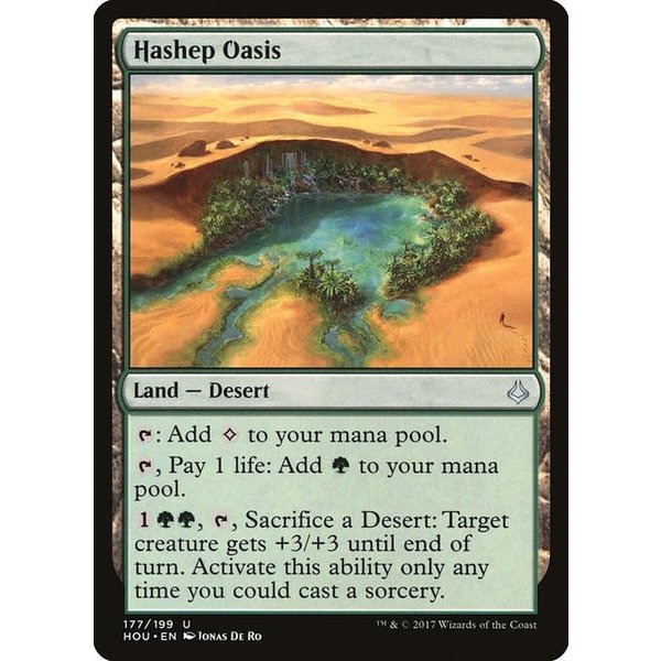 Magic: The Gathering Hashep Oasis (177) Lightly Played