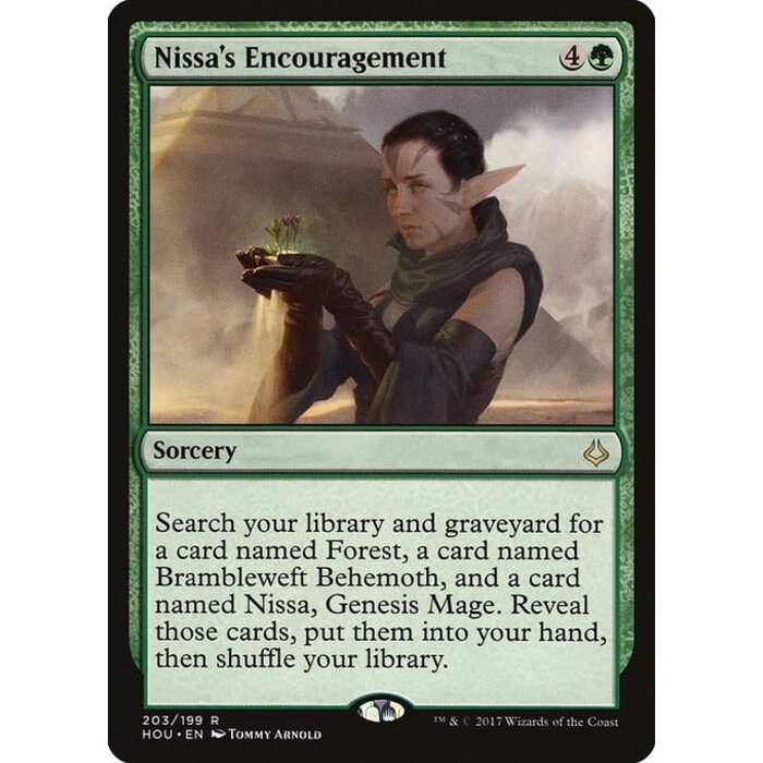 Magic: The Gathering Nissa's Encouragement (203) Near Mint