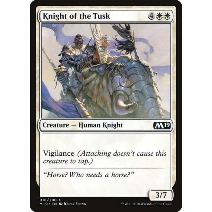 Magic: The Gathering Knight of the Tusk (018) Near Mint Foil