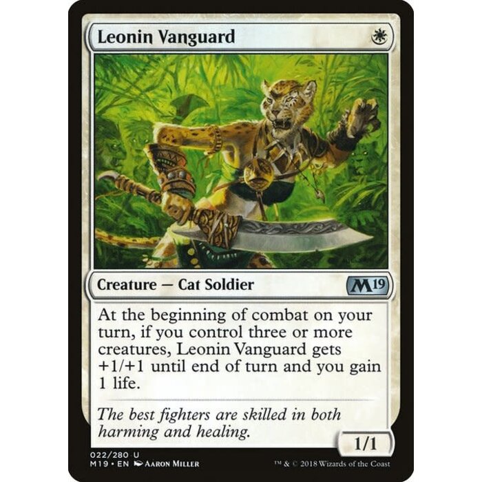Magic: The Gathering Leonin Vanguard (022) Lightly Played