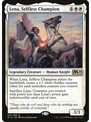 Magic: The Gathering Lena, Selfless Champion (021) Heavily Played