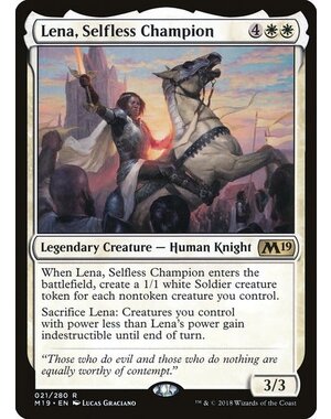Magic: The Gathering Lena, Selfless Champion (021) Lightly Played