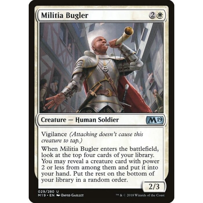 Magic: The Gathering Militia Bugler (029) Lightly Played