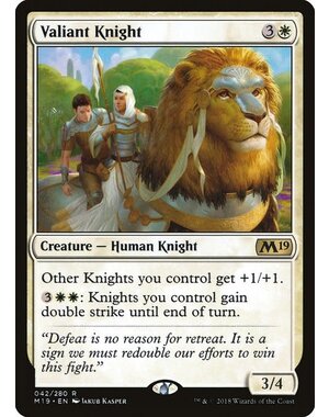 Magic: The Gathering Valiant Knight (042) Lightly Played