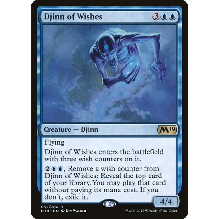 Magic: The Gathering Djinn of Wishes (052) Lightly Played