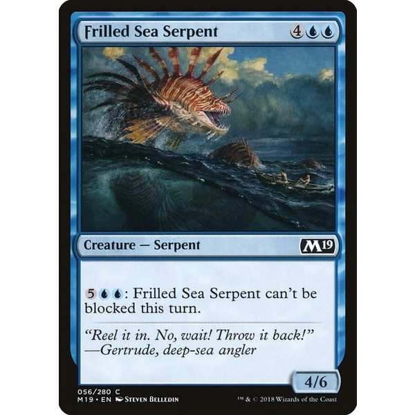 Magic: The Gathering Frilled Sea Serpent (056) Lightly Played