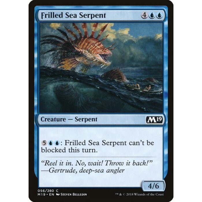 Magic: The Gathering Frilled Sea Serpent (056) Lightly Played
