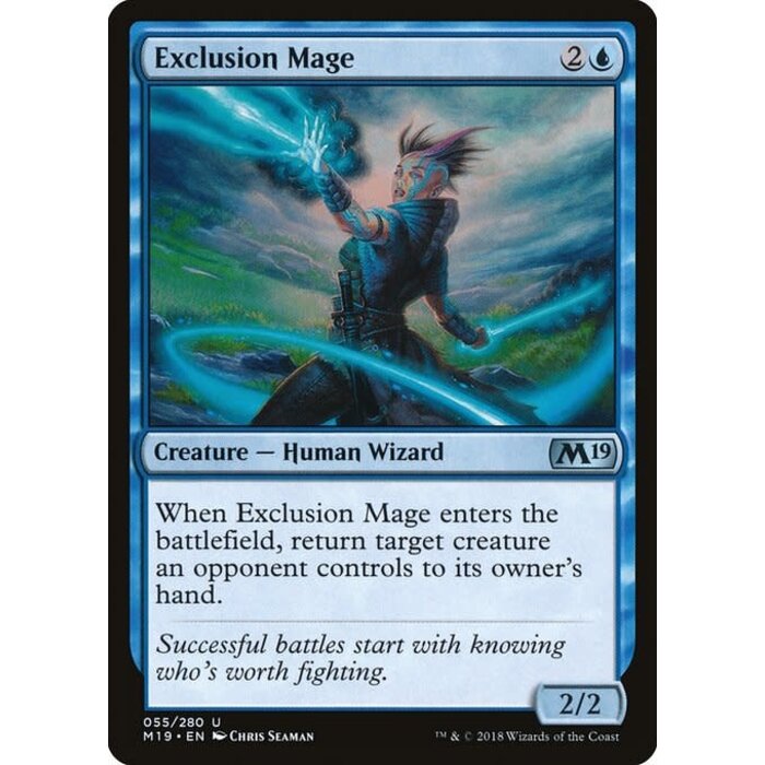 Magic: The Gathering Exclusion Mage (055) Lightly Played