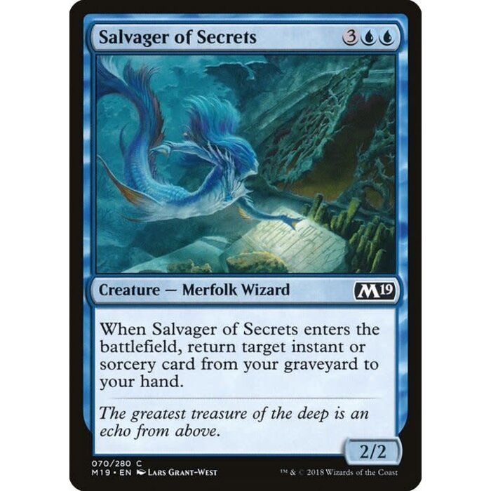 Magic: The Gathering Salvager of Secrets (070) Lightly Played