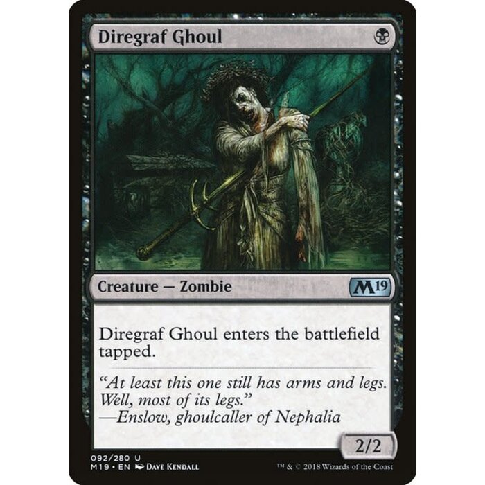 Magic: The Gathering Diregraf Ghoul (092) Lightly Played