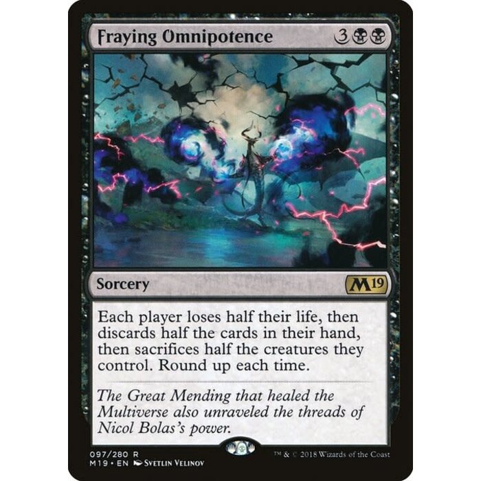 Magic: The Gathering Fraying Omnipotence (097) Lightly Played