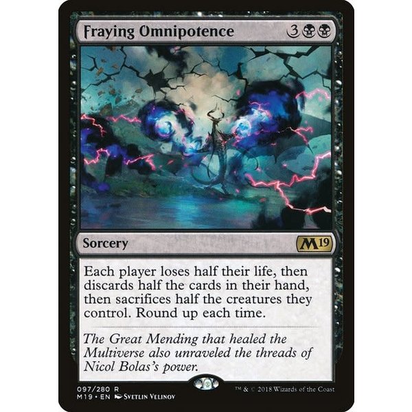 Magic: The Gathering Fraying Omnipotence (097) Moderately Played