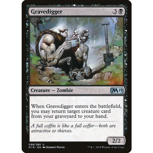 Magic: The Gathering Gravedigger (098) Lightly Played