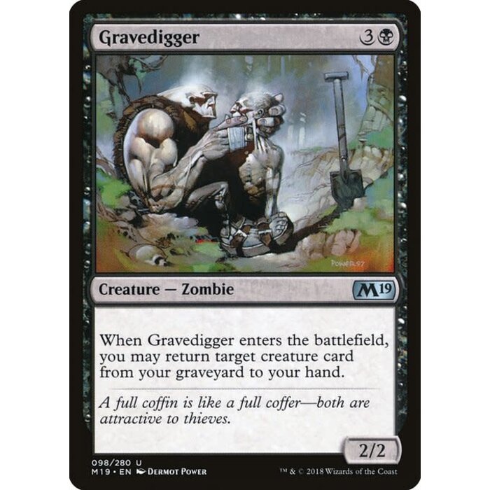 Magic: The Gathering Gravedigger (098) Lightly Played