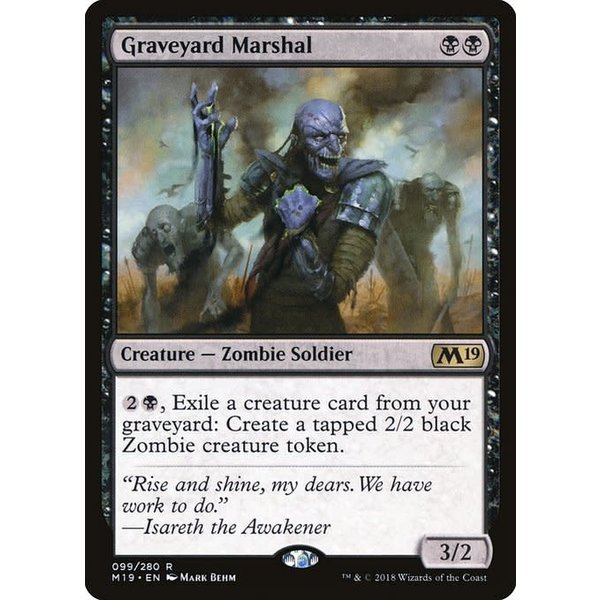 Magic: The Gathering Graveyard Marshal (099) Lightly Played