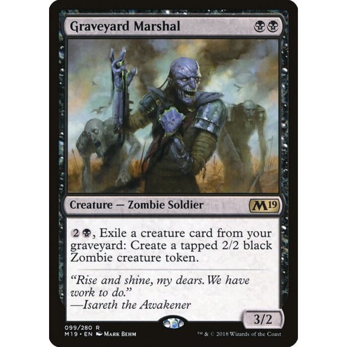 Magic: The Gathering Graveyard Marshal (099) Lightly Played