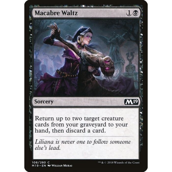 Magic: The Gathering Macabre Waltz (108) Lightly Played