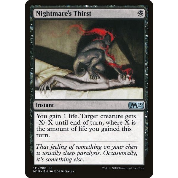 Magic: The Gathering Nightmare's Thirst (111) Lightly Played