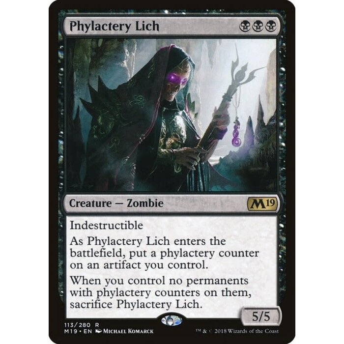 Magic: The Gathering Phylactery Lich (113) Lightly Played Foil