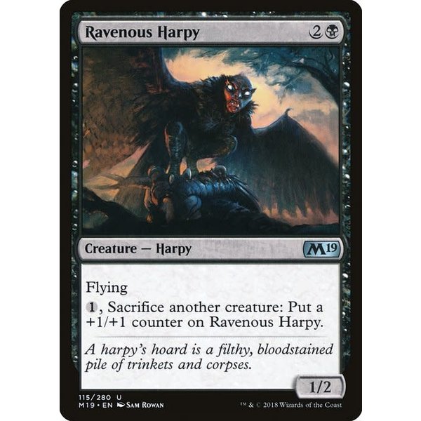 Magic: The Gathering Ravenous Harpy (115) Lightly Played